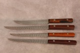 SET OF 4 WARTHERS KITCHEN KNIVES.