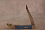 3- CASE XX KNIVES. 2014 TOOTHPICK BLUE, 2005 CARIB BLUE TINE TRAPPER, 2014 TOOTHPICK CORELON