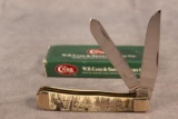 2014 CASE XX TRAPPER WITH SCRIMSHAW 6254 NATURAL BONE