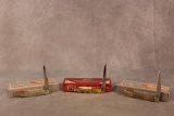 3- CASE XX TINY TOOTHPICKS. 2015 GREY SYCAMORE, 2014 CORELAN, 2021 GREY SYNTHETIC