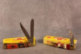 Two Kissing Crane knives, Merry Christmas & Halloween