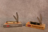 1993 & 1997 Case XX Bone Handle Mini Coke Bottles