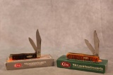 1983 Case XX Delrin Mini Coke Bottle & 2001 Case XX Autumn Bone Mini Coke Bottle