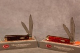 1972 & 1989 Case XX Red Bone Mini Coke Bottles