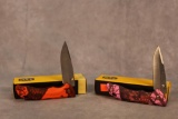 2 BUCK FOLDING KNIVES. BANTAM