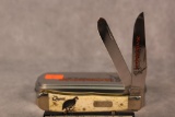 2015 CASE XX TRAPPER. BONE HANDLE WITH SCRIMSHAW