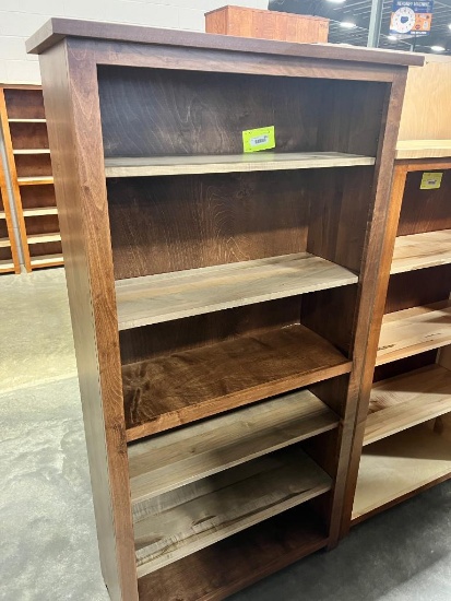 BROWN MAPLE BOOK SHELF 30X13X69 IN