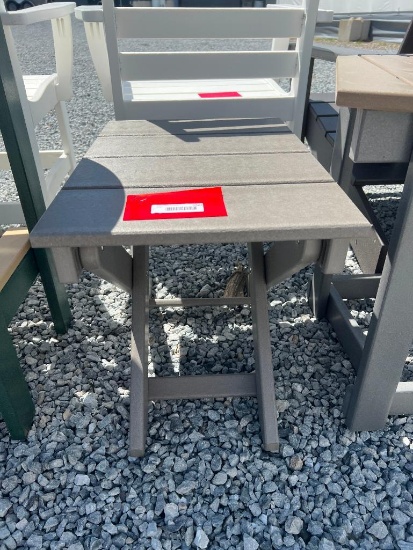 GREY POLY END TABLE