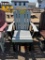 GREY/BL ADIRONDACK CAPTAIN CHAIR