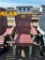 MAROON/GREY ADIRONDACK CAPTAIN CHAIR