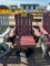 MAROON/BL SWIVEL ADIRONDACK CAPTAIN CHAIR