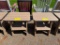 TAN 2 TIER SIDE TABLES