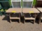 TAN 2 TIER SIDE TABLES