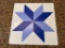 24X24 METAL STAR DECOR BL/WH