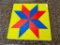 24X24 METAL STAR DECOR YEL/RED/BL