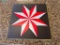 24X24 METAL STAR DECOR BL/WH/RED