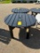 BLACK 33 IN ROUND UMBRELLA SIDE TABLE