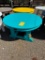 BLUE 32 IN ROUND SIDE TABLE
