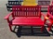 RED 4 FT GARDEN BENCH