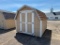 8X10 GAMBREL BARN W4FT SIDEWALLS & LAP SIDING PRIMED FOR PAINT