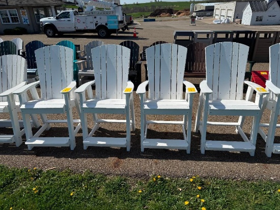 WHITE HIGHBACK ADIRONDACK CHAIR