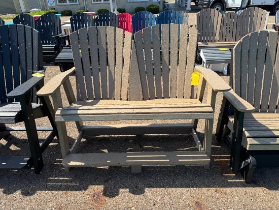 TAN DOUBLE ADIRONDACK CHAIR
