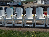 WHITE HIGHBACK ADIRONDACK CHAIR
