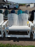 WHITE DOUBLE ADIRONDACK CHAIR