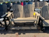 TAN DOUBLE ADIRONDACK CHAIR