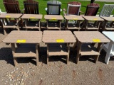 TAN 3 TIER SIDE TABLES