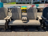 TAN/BL DBL GLIDER W/CONSOLE