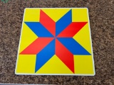24X24 METAL STAR DECOR YEL/BL/RED