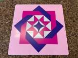 24X24 METAL STAR DECOR PNK/WH/PRPL
