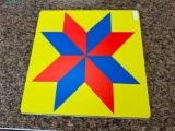 24X24 METAL STAR DECOR YEL/RED/BL