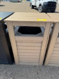 TAN 42 1/2T POLY TRASH CAN