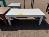 WHITE POLY COFFEE TABLE