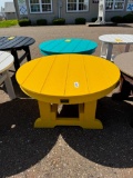 YELLOW 32 IN ROUND SIDE TABLE