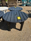 BLACK 33 IN ROUND UMBRELLA SIDE TABLE