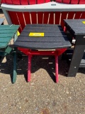 BL/RED FOLDABLE 16 IN SIDE TABLE