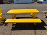 YELLOW PICNIC TABLE