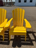 YELLOW FOLDING ADIRONDACK CHAIR