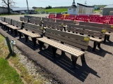 TAN/BL 6 FT GARDEN BENCH