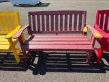 MAROON 4 FT GARDEN BENCH