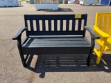 BLACK 4 FT GARDEN BENCH