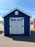 10X10 GABLE SHED W/6FT WALLS