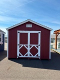 10X10 GABLE SHED W/6FT WALLS