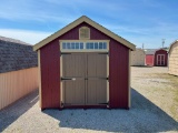 10X12 GABLE SHED W/6FT SIDEWALLS