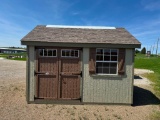 10X12 GABLE SHED W/6FT SIDEWALLS & DOOR ON SIDE