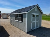 10X16 GABLE SHED W/6FT SIDEWALLS W/METAL ROOF