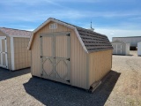 10X12 GAMBREL BARN W/4FT SIDEWALLS PRIMED FOR PAINT